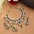 Green color kundan necklace set