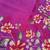 Rani pink matka silk blend saree with heavy floral embroidery border with running blouse