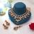 Red color kundan necklace set