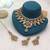 Pista green color kundan necklace set