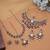 Red color kundan necklace set