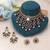 Red color kundan necklace set