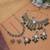Green color kundan necklace set