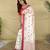 Red color machine woven multi thread work tussar silk saree