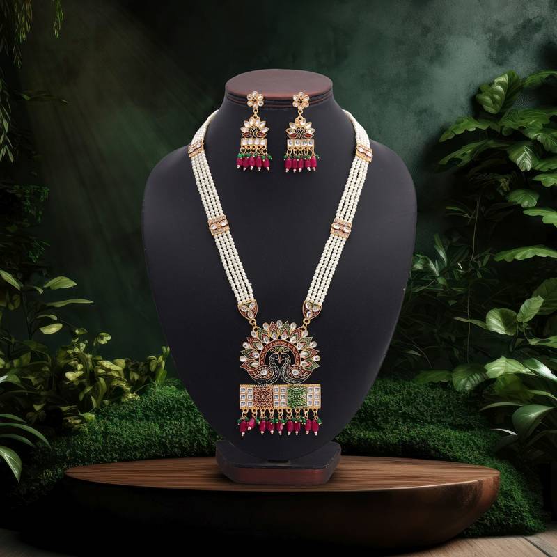 Multi color rajputi jewellery rani haar