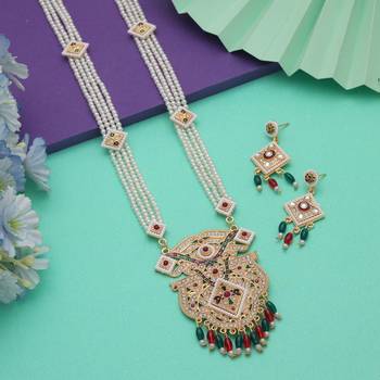 Multi color rajputi jewellery rani haar 1