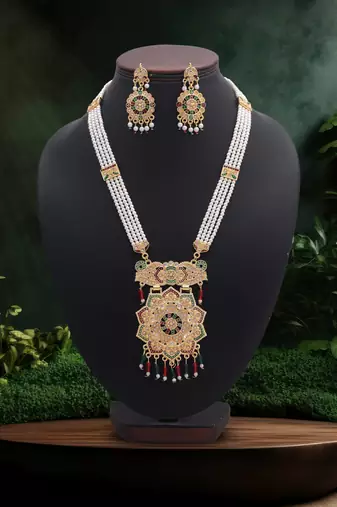 Multi color rajputi jewellery rani haar