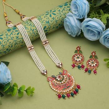 Multi color rajputi jewellery rani haar 1