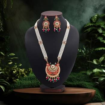 Multi color rajputi jewellery rani haar 2