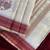 Red tussar silk multi thread peacock motifs saree