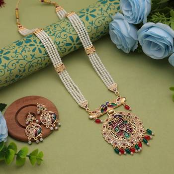 Multi color rajputi jewellery rani haar 1