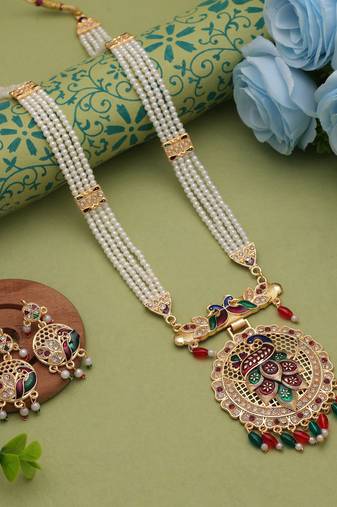 Multi color rajputi jewellery rani haar