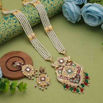Multi color rajputi jewellery rani haar 1