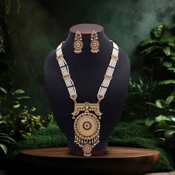 Multi color rajputi jewellery rani haar 2
