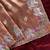 Orange color embrodied elephant design panel with cutwork and hole work silk blend saree