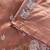 Orange color embrodied elephant design panel with cutwork and hole work silk blend saree