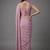 Light purple beads work shiny georgette partywear saree with full of beads work blouse fabric.