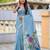 soft pure muga cotton  saree with meenakari  weaving  motifs and contrast blouse