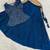 New Trendy Stylish Navy Blue Embroidered Peplum Top with Matching Flared Lehenga Set