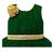 Dark green net sleeveless flower party frock for girls
