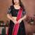 Womens's Star Georgette Traditional Motiff Semi Stitched Lehenga Choli With Cnotrance Dupatta Set