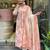 Light pink & white embroidered cotton kurta pant with dupatta