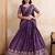 Womens's Star Georgette Traditional Motiff Semi Stitched Lehenga Choli With Cnotrance Dupatta Set