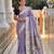 soft pure muga cotton  saree with meenakari  weaving  motifs and contrast blouse