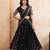 Womens's Star Georgette Traditional Motiff Semi Stitched Lehenga Choli With Cnotrance Dupatta Set
