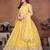 Womens's Star Georgette Traditional Motiff Semi Stitched Lehenga Choli Dupatta