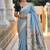 soft pure muga cotton  saree with meenakari  weaving  motifs and contrast blouse