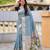 soft pure muga cotton  saree with meenakari  weaving  motifs and contrast blouse