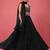 Black Embroidered work Party wear Lehenga choli with Dupatta.