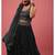 Black Embroidered work Party wear Lehenga choli with Dupatta.