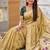 soft pure muga cotton  saree with meenakari  weaving  motifs and contrast blouse