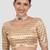 Golden brocade readymade saree blouse