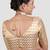 Golden brocade readymade saree blouse