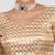 Golden brocade readymade saree blouse