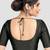 Black plain banglori silk elbow sleeves padded readymade saree blouse