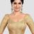 Gold brocade half sleeves padded readymade saree blouse