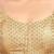 Gold brocade half sleeves padded readymade saree blouse