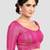 Rani brocade half sleeves padded readymade saree blouse