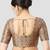 Printed padded round neck half sleeves readymade saree blouse