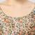 light-green silk leafy floral printed padded readymade saree blouse