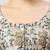 Light grey silk printed round neck half sleeves readymade saree blouse