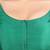 Rama green kora soilk solid readymade saree blouse with round neckline