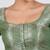 Green brocade padded saree blouse