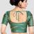 Brocade delight short sleeves padded readymade saree blouse