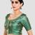 Brocade delight short sleeves padded readymade saree blouse