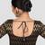 Black & gold zigzag pattern cotton readymade saree blouse